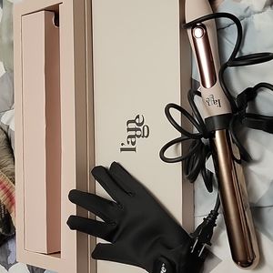 Le curl titanium curling wand in blush 32mm